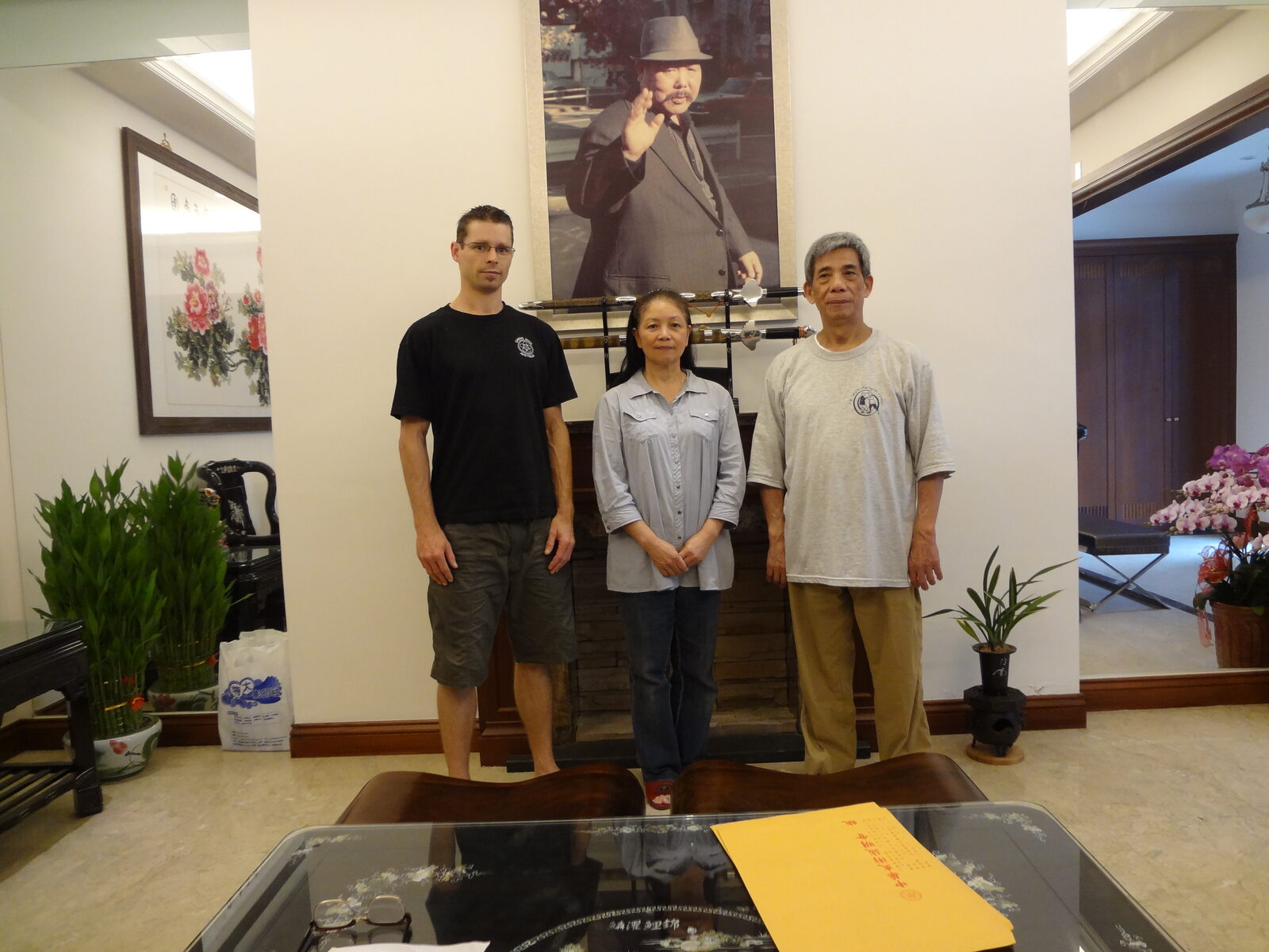 Richard Roberts with Master David and Amelia Zarb in Taiwan